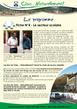 Fiche N°4 - Le secteur scolaire - recto