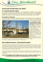 Fiche N°4 - Le secteur scolaire - verso