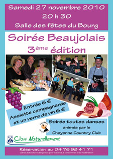 Participez à la Soirée Beaujolais organisée par Claix Naturellement