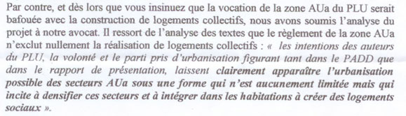 Extrait du courrier de Gérard Clot Godard