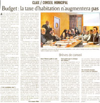 L'article du Dauphiné Libéré du 20 février 2009 qui retrace cette guerre de tranchées