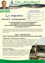 Fiche N°9 - Environnement - recto