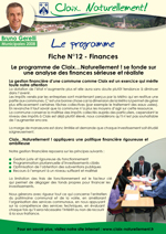 Fiche N°12 - Finances - recto