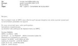 L'accusé de réception du SMTC