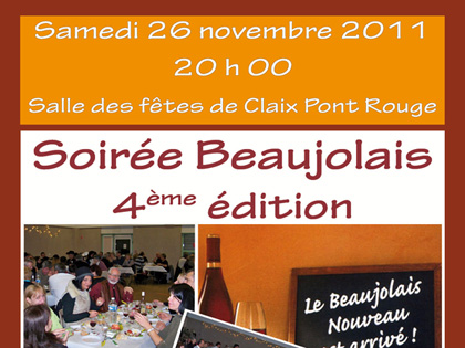 Rendez-vous pour la 4ème soirée beaujolais