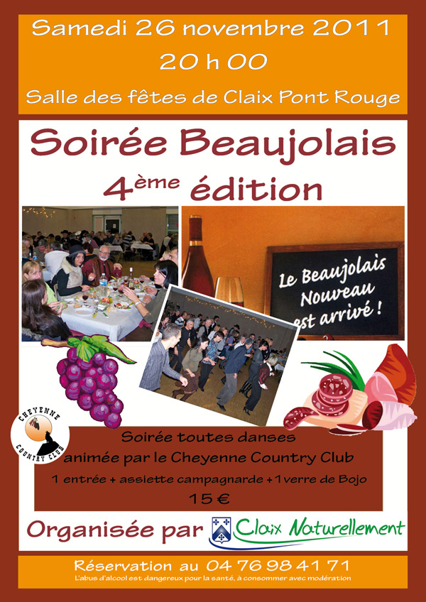 Soirée Beaujolais de Claix Naturellement