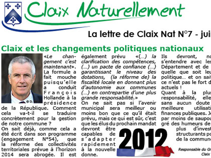 La lettre de Claix Naturellement N°7