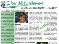 La lettre de Claix Nat N°1