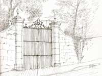 Le dessin de la semaine : le portail en fer forgé de la rue de la Ronzy