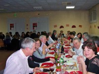 Les participants à la soirée beaujolais de Claix Naturellement