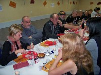 Les participants à la soirée beaujolais de Claix Naturellement