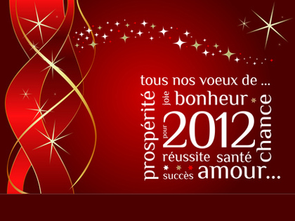 Bonne année 2012 à tous